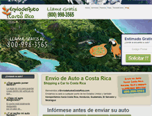 Tablet Screenshot of enviodeautoacostarica.com